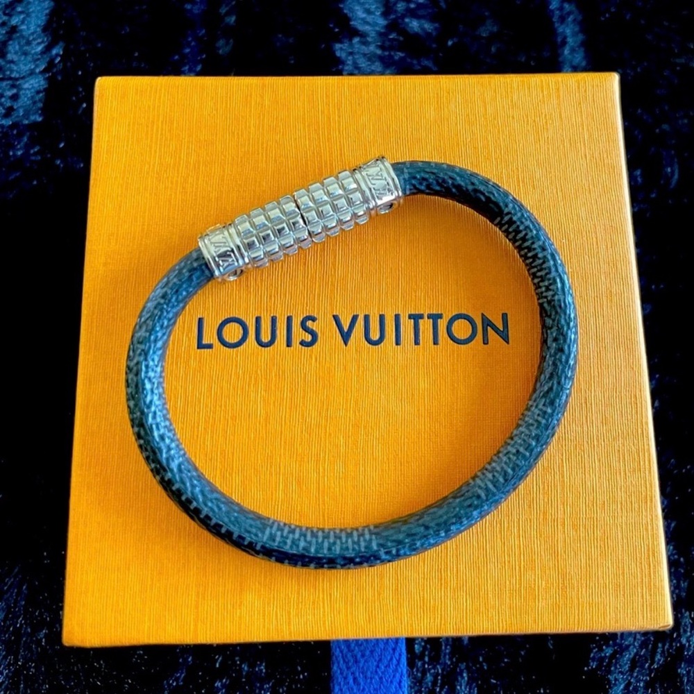 Louis Vuitton Blue and Silver Men's Bracelet